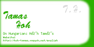tamas hoh business card
